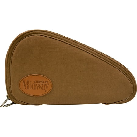 MidwayUSA Deluxe Cotton Canvas Pistol Case Medium Dark Khaki