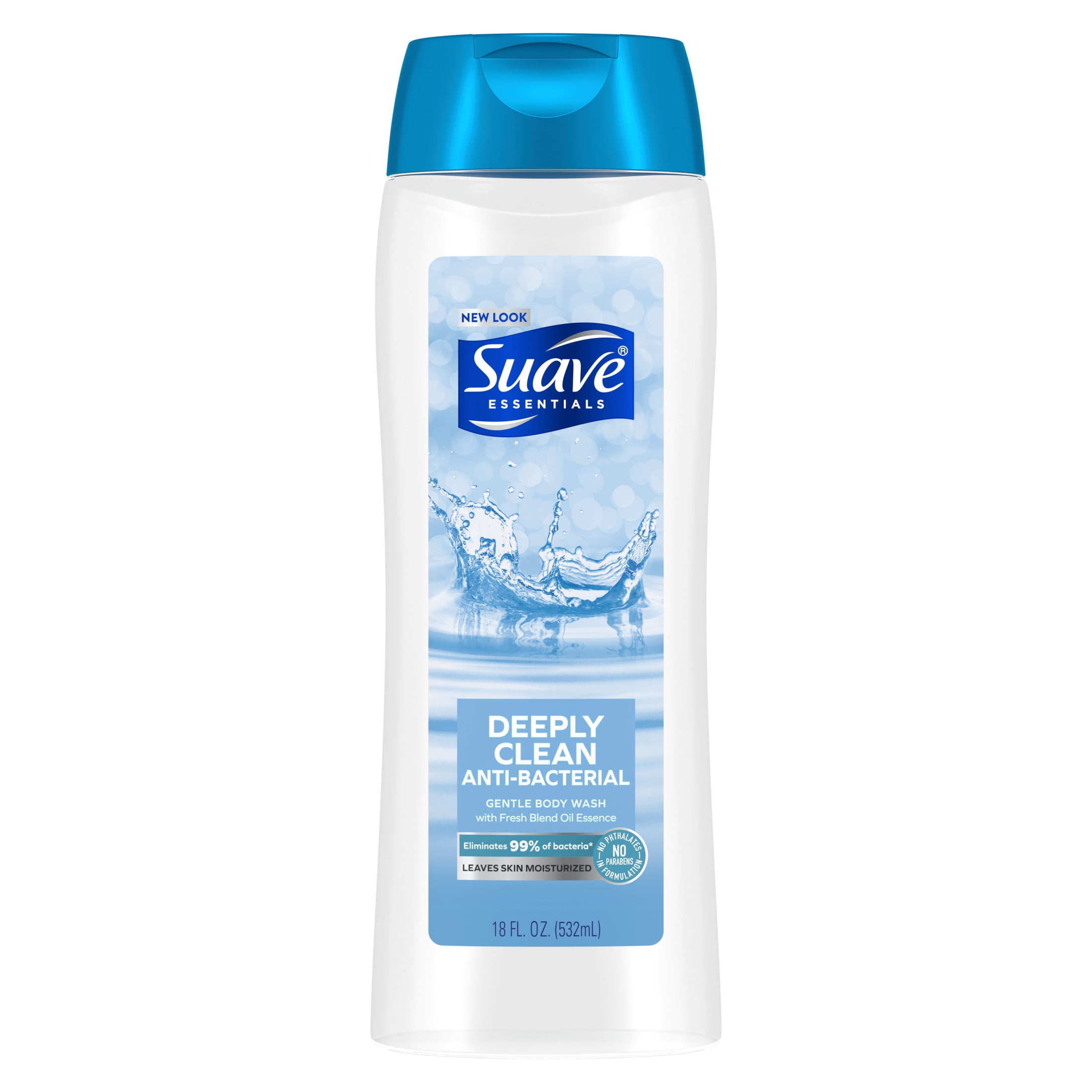 Suave Essentials Gentle Body Wash, Deeply Clean, 15 oz