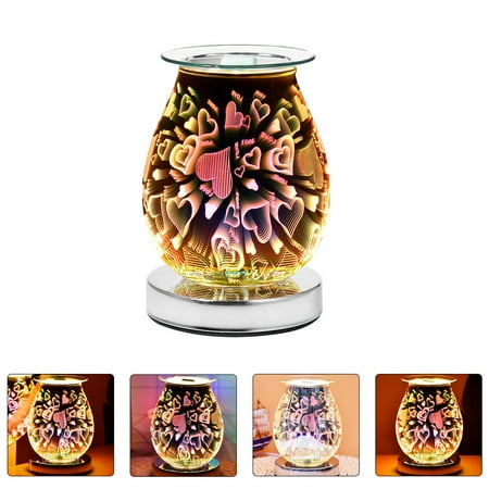 

1Pc Glass Aroma Lamp Adornment Household Fragrance Light Artware (US Plug)