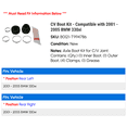 thumbnail image 2 of CV Boot Kit - Compatible with 2001 - 2005 BMW 330xi 2002 2003 2004, 2 of 2