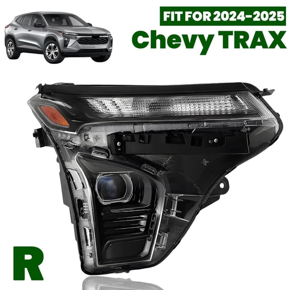 Headlight For 2024-2025 Chevy Trax w/o LED DRL Projector Headlamp Passenger- RH