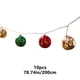 thumbnail image 2 of Lámparas de Navidad 10 LED esferas batería luces decorativas cadena interior exterior, luces de Navidad esferas LED, cadena de luces decorativas para árbol, luces de Navidad para dormitorio,, 2 of 7