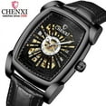 thumbnail image 2 of CHENXI Men Watch Automatic Mechanical Square Dial Clock Male Top Brand Business Tourbillon Leather Waterproof Man Wrist Watch, 2 of 7