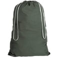 thumbnail image 2 of Whitmor Cotton Laundry Bag Duffel Green, 2 of 6