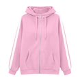 thumbnail image 6 of Gsakboxl Cardigan Sweaters for Women Autumn Winter Color Block Drop Shoulder High Collar Hooded Cardigan, Loose Trendy Casual Open Front Sweatshirt, 6 of 6