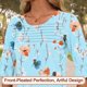 thumbnail image 3 of Tops Blingfit Dressy para mujer, manga 3/4, casual, de negocios, XL, 3 of 5