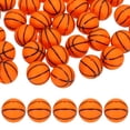 thumbnail image 1 of 35-Pack Cuentas de Balón Deportivo 15mm Naranja Rojo Redondas Sueltas de Goma para Manualidades DIY/Pulsera/Collar, 1 of 7
