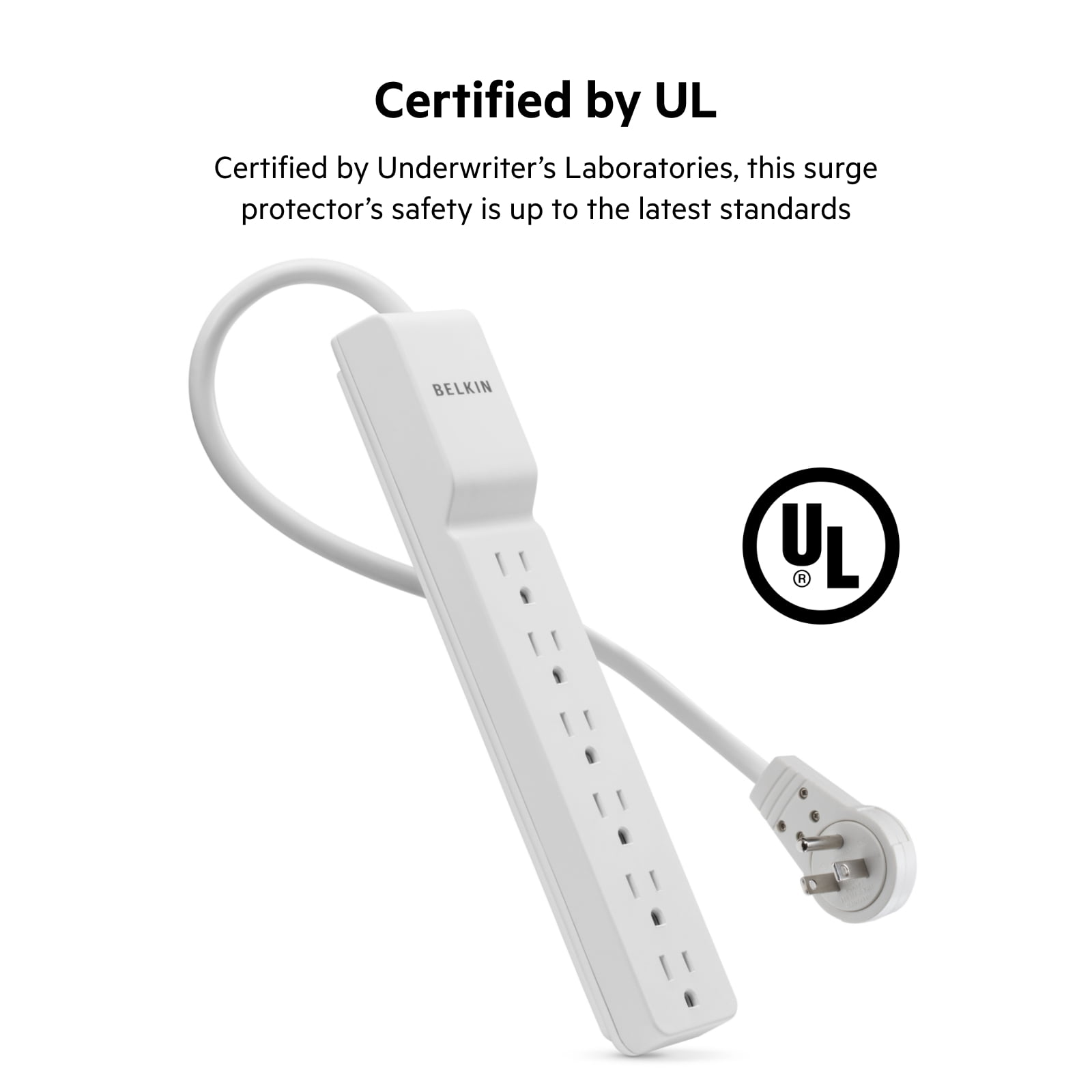 Belkin BE106000 6-Outlet Commercial Power Strip Surge Protector with 10-Foot Power Cord, 700 Joules (BE106000-10)