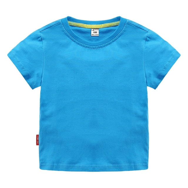 Kcodviy Chandails de Dessous Classiques pour Garçons et Filles, Coupe Ajustée, T-Shirt à Col Rond pour Enfants, Hauts Sans Manches pour Garçons / Coton Doux, Multi, 5T, Chemises pour Garçons, Paquet, Haut Basique à Manches Courtes, Chemise, Tout-Petits et Enfants