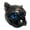 Blue eyes, variant on lanema Handcrafted Black Pugs Bust Sculpture Resins Decorative Figurine for Living Room