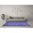 thumbnail image 3 of Ahgly Company Machine Washable Indoor Rectangle Persian Blue Traditional Area Rugs, 2' x 4', 3 of 4