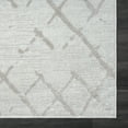 thumbnail image 4 of LR Home Carmen 7'9" x 9'9" Gray Geometric Stain Resistant Indoor Area Rug, 4 of 9