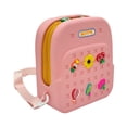thumbnail image 1 of Bolsa de playa con agujero, bolsa de almacenamiento, creativa, versátil, bonita, cesta de playa para viajes y fiestas. rosa, 1 of 9