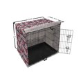 thumbnail image 6 of Geometric Dog Crate Cover, Hand Drawn Paintbrush Stroke Triangles, Easy to Use Pet Kennel Cover Small Dogs Puppies Kittens, 7 Sizes, Eggshell Vermilion Pink, by Ambesonne, 6 of 6