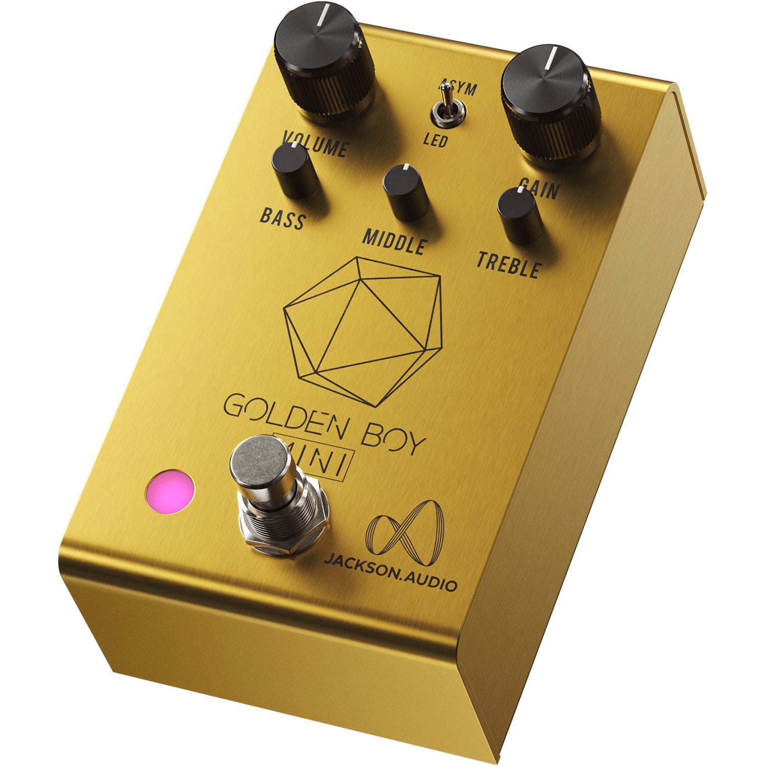 Jackson Audio Golden Boy Mini Overdrive Effects Pedal Gold