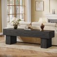 thumbnail image 4 of Fimind 63" TV Stand, Farmhouse Black Entertainment Center, Long Media Console Table for Living Room, Low TV Cabinet for 55/60/65 Inch TVs, 4 of 7