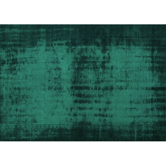 Ahgly Company Machine Washable Indoor Rectangle Persian Turquoise Blue Traditional Area Rugs, 8' x 12'