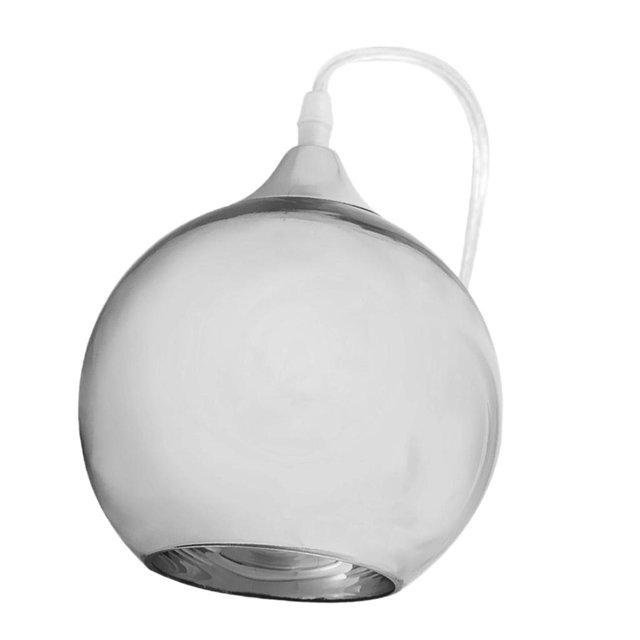 Lámpara de vidrio Pantalla de iluminación Proceso de apertura Ventiladores de techo circulares Pantalla de lámpara Plata Yuyangstore Sombra de lámpara de mesa moderna