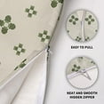 thumbnail image 6 of Sage Green Floral Pillow Covers 18x18 Set of 2 Block Print Cute Flower Boho Modern Modern Aesthetic Trendy Decorative Throw Pillow Cases Outdoor Farmhouse Vintage Decoration for Sofa Couch Bed, 6 of 6