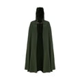 thumbnail image 2 of Capa medieval con capucha para cosplay, capa de mago punk de longitud completa, capa de , accesorios de disfraz para mujeres y hombres, fiesta y Verde claro, 2 of 10