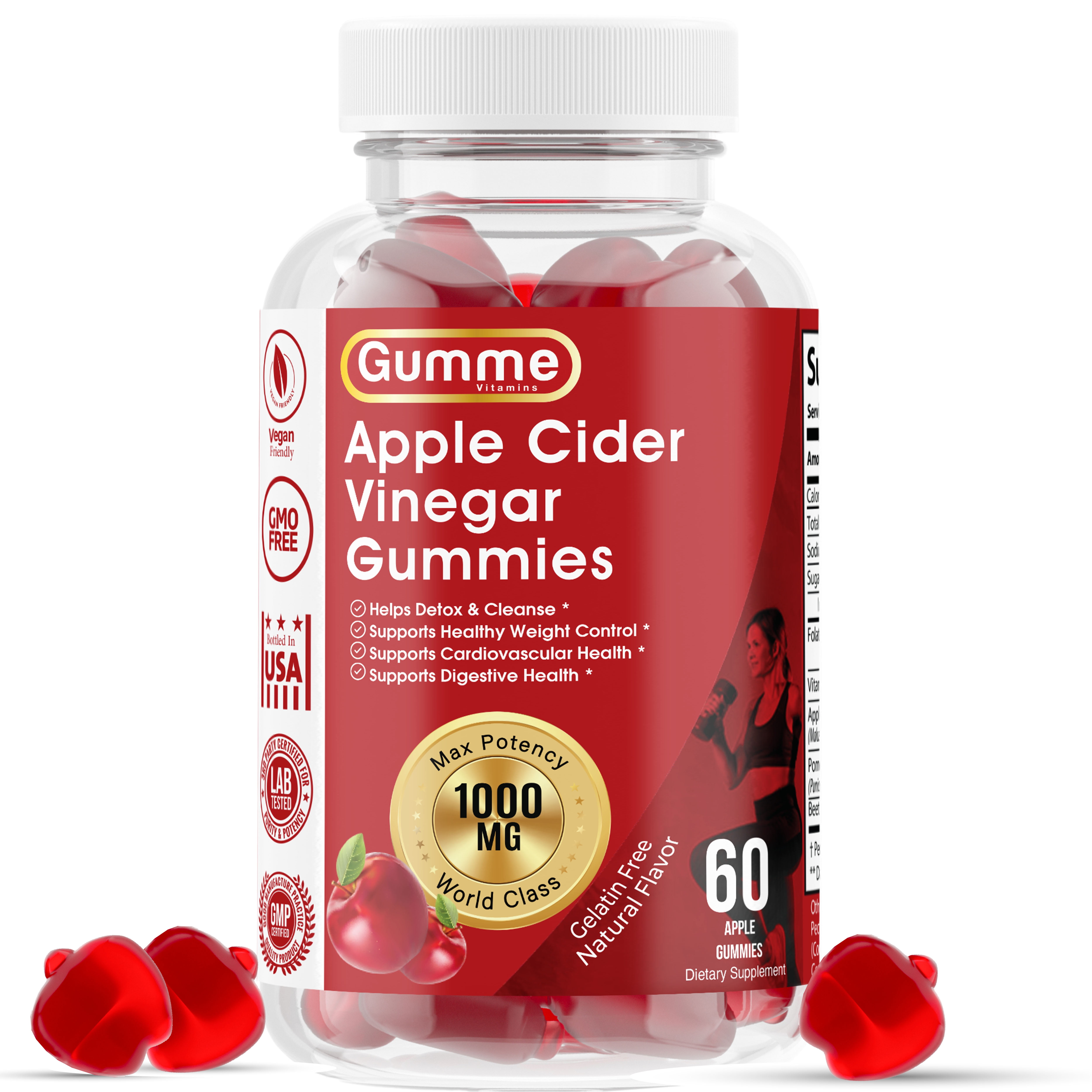 GumMe Apple Cider Vinegar Gummies Weight Management ACV Gummy Appetite