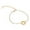 M, variant on Initial Bracelet 18K Gold Plated Stainless Steel Letter Bracelet Charm Bracelet Delicate Disc Name Bracelet for Women Girls Matching Bracelets for Couples Silicone Bracelet Green Bracelet