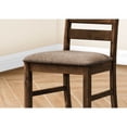 thumbnail image 2 of Transitional Dining Chairs Of 2 - 38" Tall, Antique Cherry, Brown Fabric Upholstery, For And Kitchen Areas, Solid Wood Frame, Foam Padded Seat Height ( 2) Upholstered Seat, Room & Kitchen, Legs,, 2 of 2
