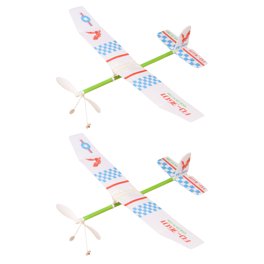 Avion jouet en mousse EPP avec propulsion élastique manuelle pour enfant, planeur à lancer, jeu