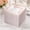 Clear Rose Gold, variant on 100PCS White and Silver Square Plastic Plates - 6 Inch Disposable Dessert Plates for Weddings, Parties, Christmas Celebrations