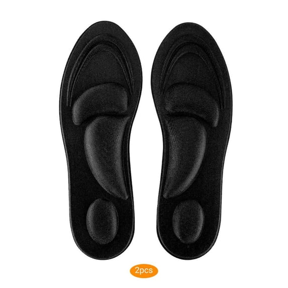 2 Pairs Massage Insoles Flat Feet Arch Support Memory Foam Women Insole Shoe Pad Moisture Wicking Anti-odor