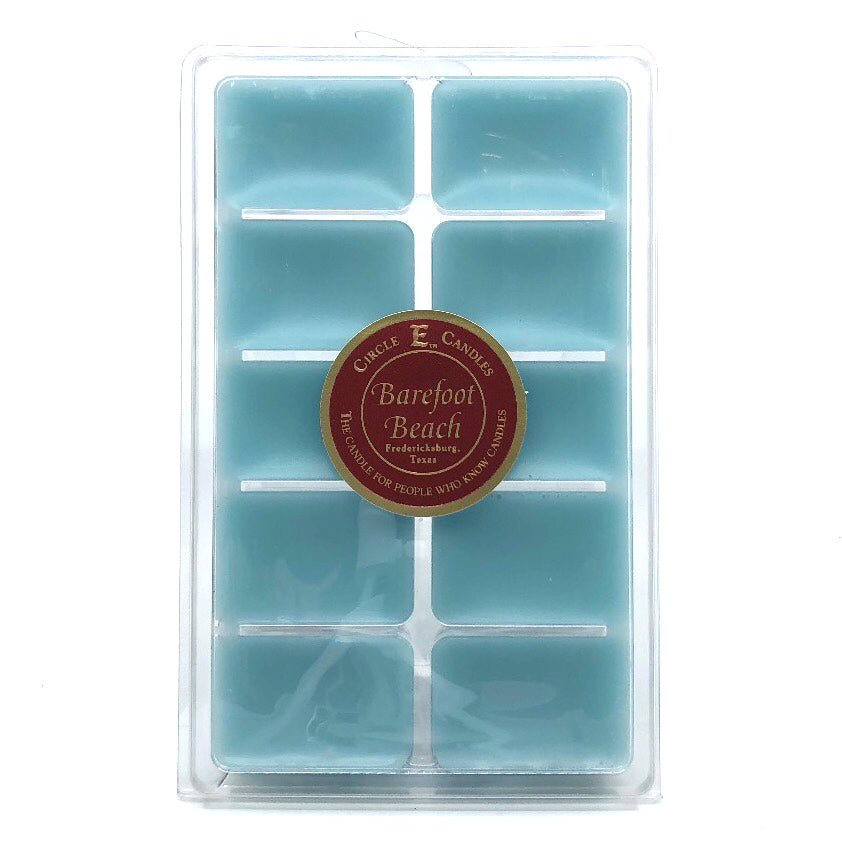 Circle E Candles, Barefoot Beach Scent, Small Size Tart, 11oz Package