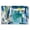 Blue Eclectic Collage, variant on Stupell Industries Modern Blooming Garden Expression Canvas Art, 24 x 16, by Bellassai Art