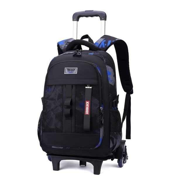 Mochila con ruedas Bansusu Camo Boys School de 29 litros con 6 ruedas