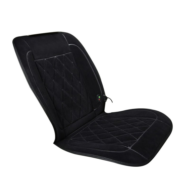 Tishijie Car Heated Seat Cushion with Intelligence Temperature Controller, Heated Seat Cover for Car and Office Chair, Size: 18, Black