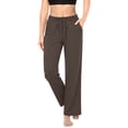 thumbnail image 5 of SuTry Womens Straight Leg Jogger Pants Drawstring Elastic Waist Side Pockets Stretch Knit Fabric Yoga Workout Daily Casual Wear Trousers, 5 of 9