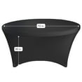 thumbnail image 2 of Your Chair Covers - Stretch Spandex 6 ft Round Table Cover Black, 2 of 2