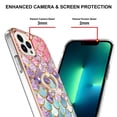 thumbnail image 4 of SaniMore for Apple iPhone 14 Pro Max Case 6.7-inch, Shockproof TPU Fashion Marble Pattern Cover for iPhone 14 Pro Max Women Men with Ring Kickstand Holder Clear Bumper Protection Cover, Colored Scales, 4 of 5