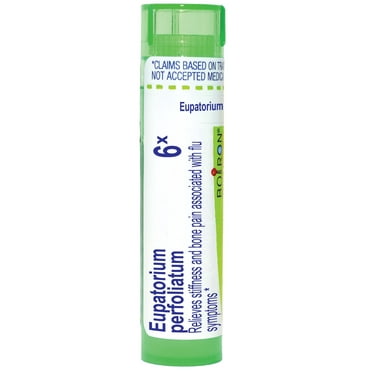 Boiron Eupatorium Perfoliatum 6X, Homeopathic Medicine for Stiffness And Bone Pain Associated With Flu Symptoms, 80 Pellets