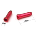 thumbnail image 2 of Tapas de extremo de cable de bicicleta Puntas de cambio de freno de aleación de aluminio Rojo 50 piezas JShteea Accesorios para bicicletas, 2 of 8