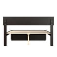 thumbnail image 5 of AFI Boston 14" Full Wood Platform Bed Frame with Foot Drawer Storage, Espresso, 5 of 7