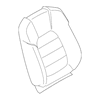 Genuine OE Porsche Seat Back Cover - 95B-881-805-Q-OT5