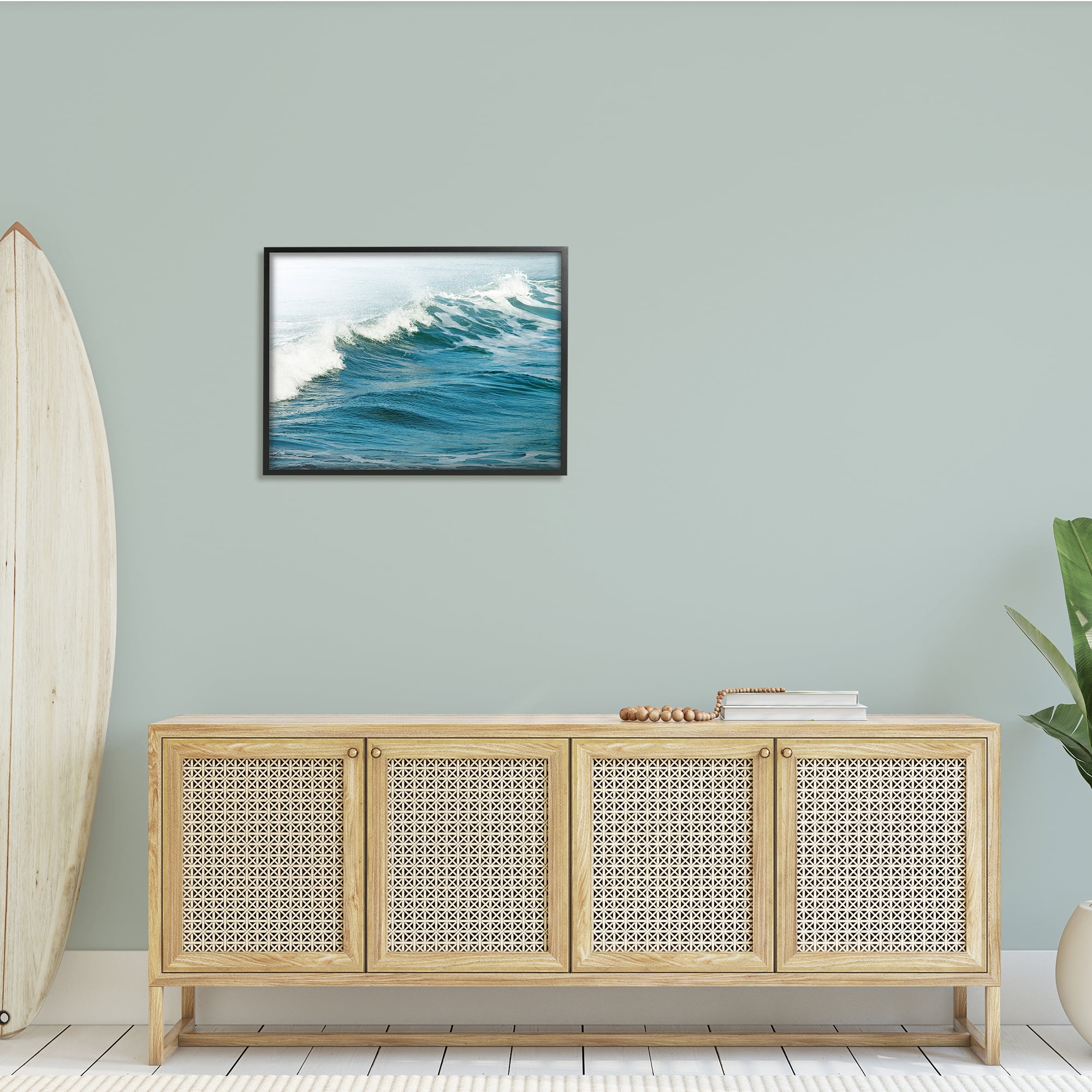 Stupell Indtries Small Wave White Caps Water Motion Ocean Study,30 x 24,Design by Ian Winstanley