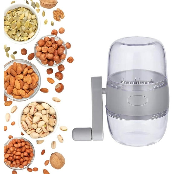 LQQBOX Manual Nut Grinder with Hand Crank Nut Chopper for Different Nuts for Baking for Kitchen