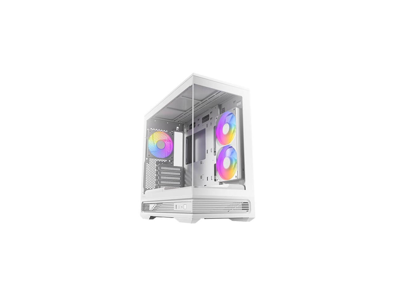 ASUS Prime AP201 White MicroATX Tempered Glass Edition Supports