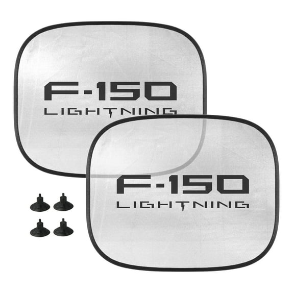 iPick Image for Ford F-150 Lightning Car Side Window Mesh Sun Shades for Baby Children UV Protection, 2 Pack, Official Licensed