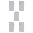 thumbnail image 1 of Tholdsy Funda de teléfono acrílica a prueba de golpes, protector de teléfono móvil de color de contraste, reemplazo para 11 Pro Max, morado morado claro iPhone11PROMAX 5piezas, 1 of 6
