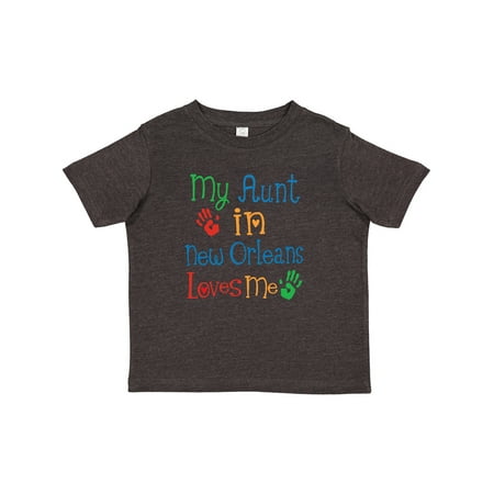 

Inktastic My Aunt in New Orleans Loves Me Gift Toddler Boy or Toddler Girl T-Shirt