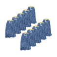 thumbnail image 1 of Synthetic String Mop Heads, 16 oz, Narrow Strips, Blue, 10 Pack, 1 of 4