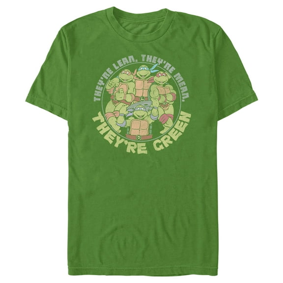 Men's Teenage Mutant Ninja Turtles They're Lean, They're Green Graphic Tee Kelly Green Medium
