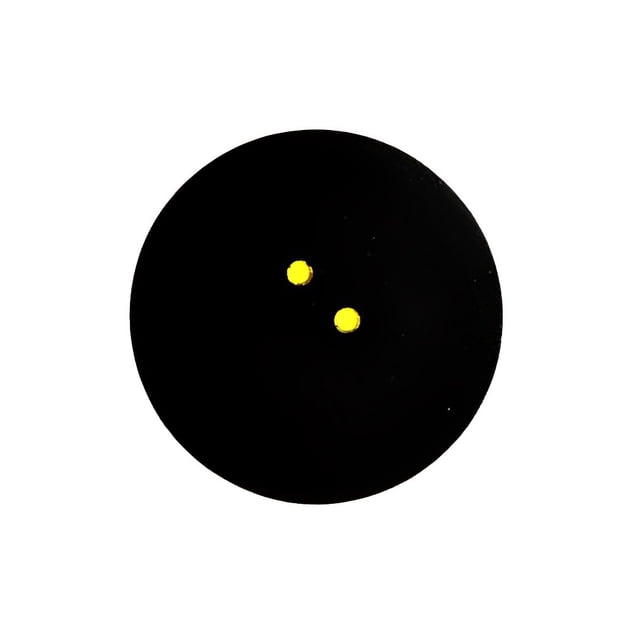 Eigraketly Pelota de Squash de puntos amarillos, pelota de goma para deportes de baja velocidad, herramienta de entrenamiento, competición Deportes y aire libre